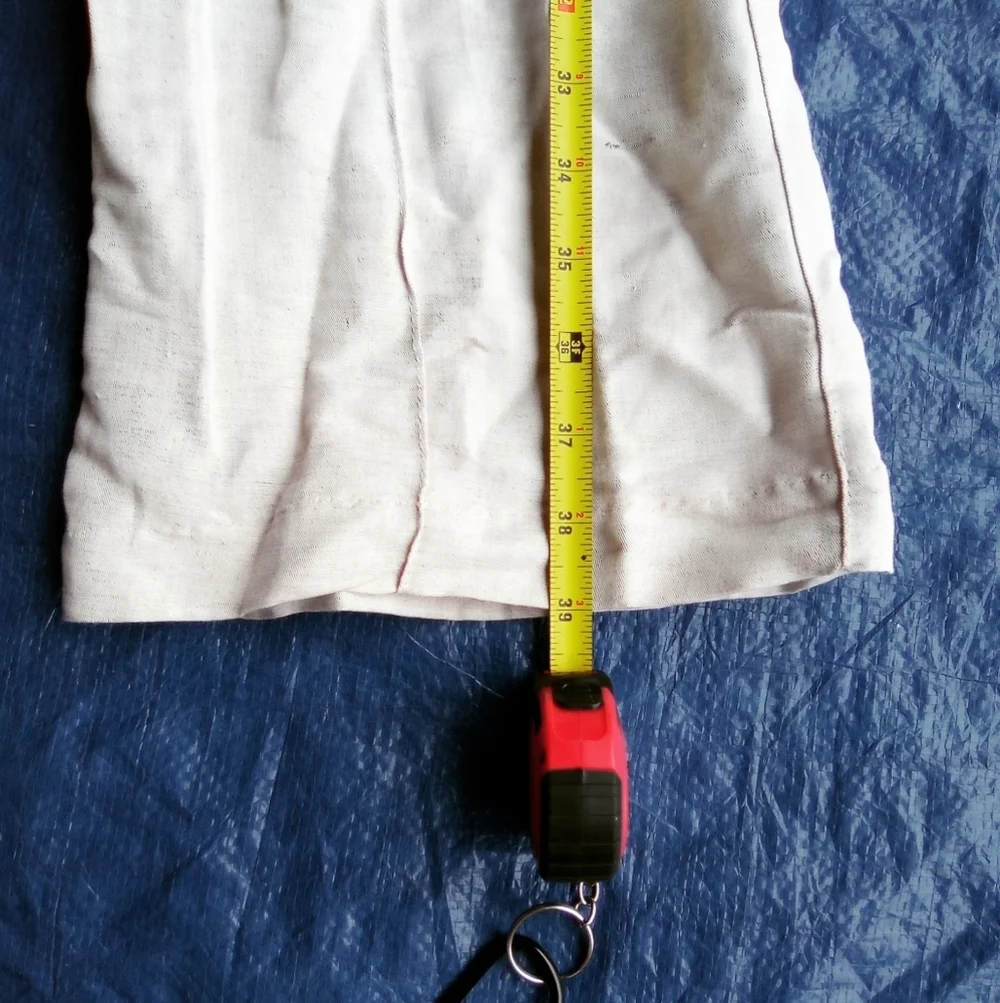 H&M Cream Linen Blend Pants